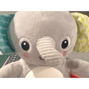 Bright Starts Hug A Bye Baby Elephant Musical Light Up Plush Toy Learning Safe